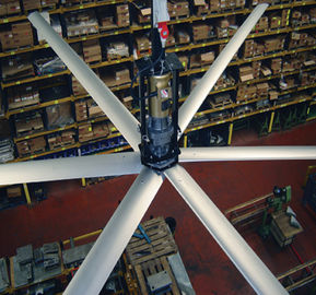 fan de plafond industriel du diamètre 24foot de 7m grand, ventilateur d'extraction de refroidissement de plafond de port d'air