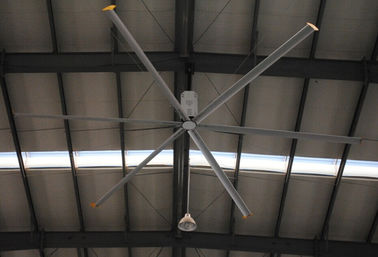 Fan de plafond industriel économiseur d'énergie de HVLS grand, 24 fans de plafond d'atelier de pouce