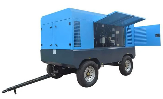 ingersoll rand 550cfm 350cfm moteur diesel à 12 bar compresseur d'air portable pour forage de roche