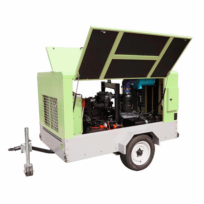Compresseur d'air portable à moteur diesel de 16 bar 250CFM 400CFM pour camion mobile